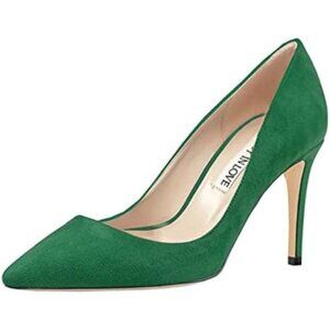 Women's 3.5" Heels Green Suede